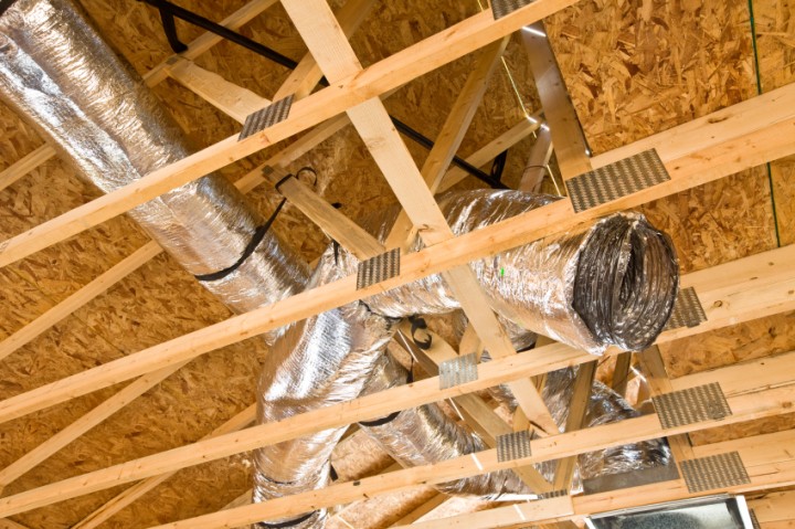 Duct work by Barone's Heat & Air, LLC
